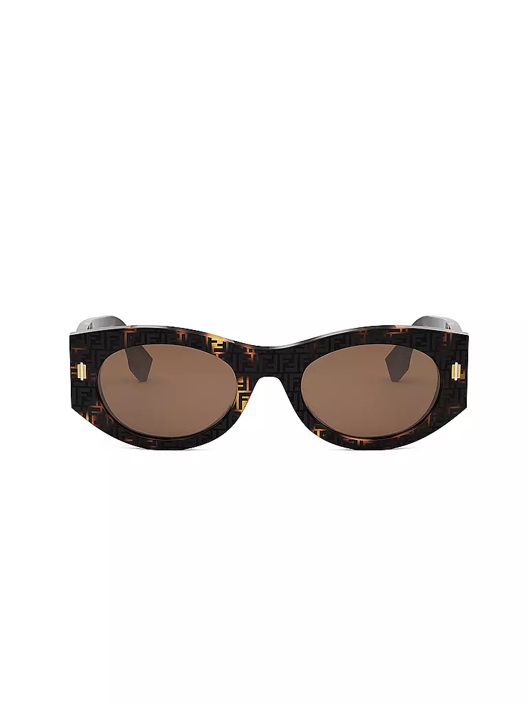 FENDI | FENDI Roma braune ovale Sonnenbrille | braun