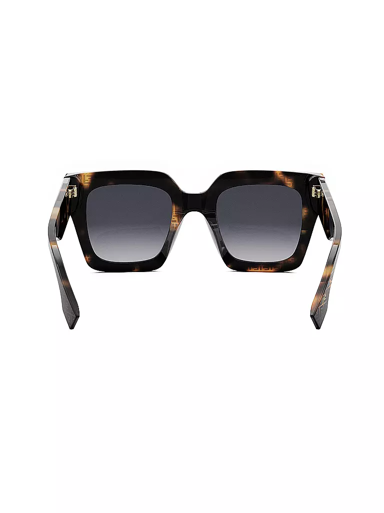 FENDI | FENDI Roma Havana eckige Sonnenbrille | schwarz