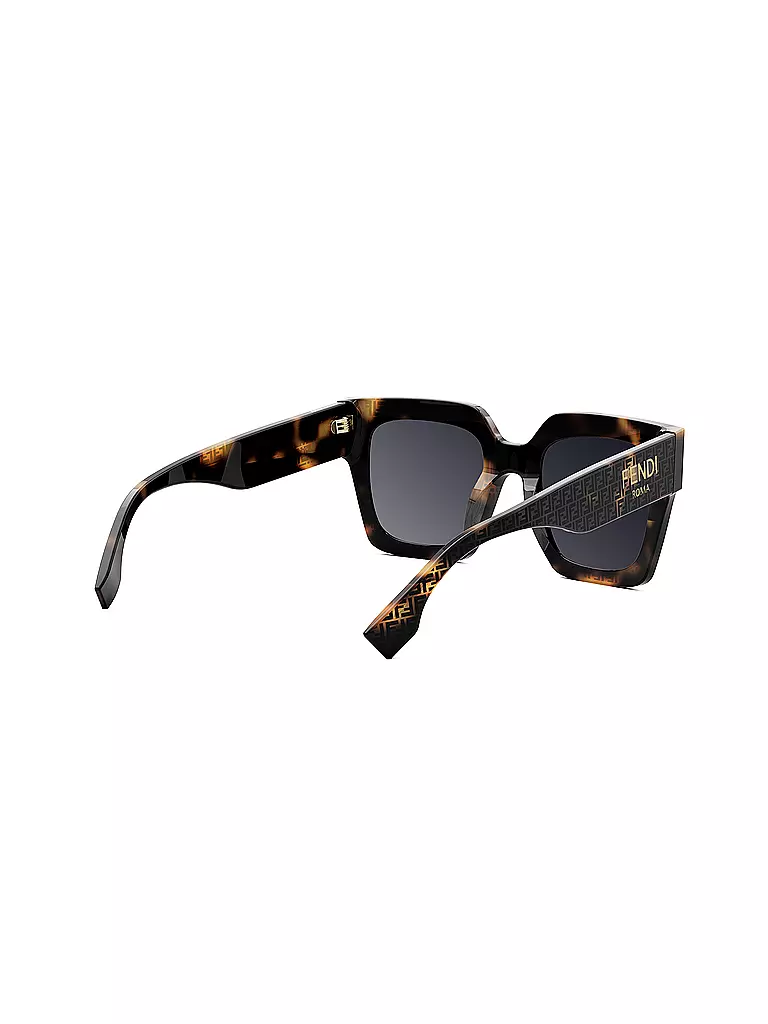 FENDI | FENDI Roma Havana eckige Sonnenbrille | schwarz