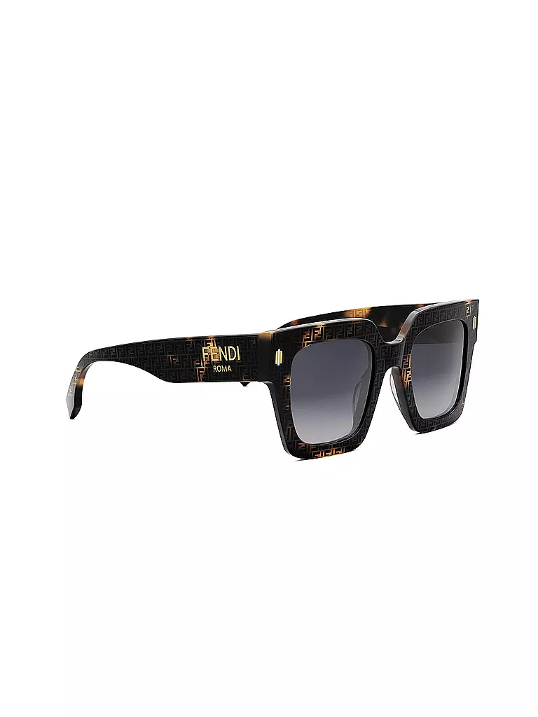 FENDI | FENDI Roma Havana eckige Sonnenbrille | braun