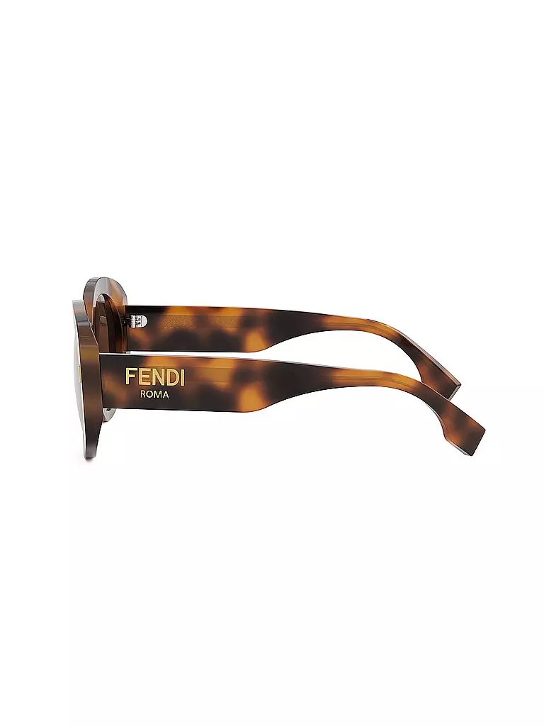 FENDI | FENDI Roma havana runde Sonnenbrille | braun