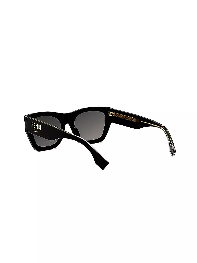 FENDI | FENDI Roma schwarze eckige Sonnenbrille | schwarz