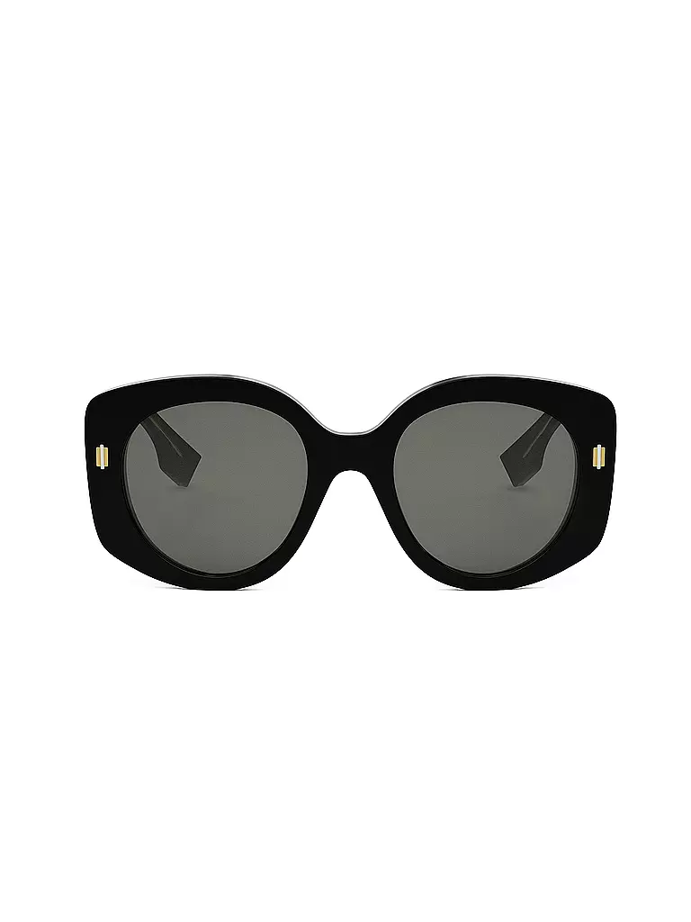 FENDI | FENDI Roma schwarze runde Sonnenbrille | schwarz