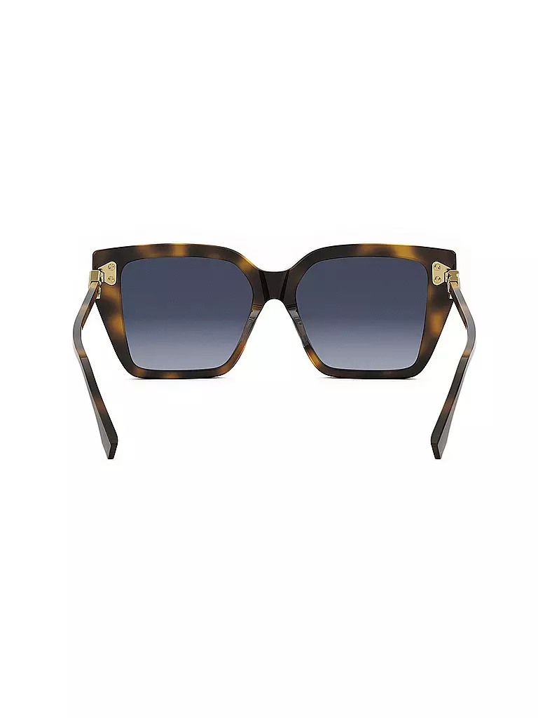 FENDI | FF Diamonds havanabraune eckige Sonnenbrille  | braun