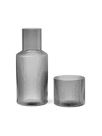 FERM LIVING | Karaffen Set Ripple Small Smoked Grey