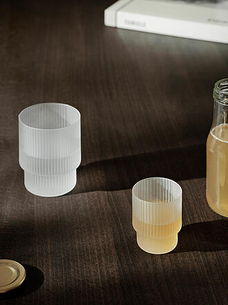 FERM LIVING | Trinkglas 4er-Set RIPPLE Frosted 