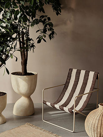 FERM LIVING | Desert Lounge Chair Cashmere Off white Chocolate 