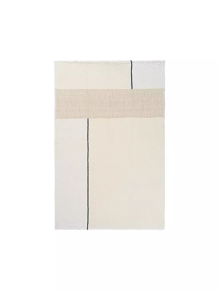 FERM LIVING | Decke - Dela Throw 120x170cm Natural Off White  | creme