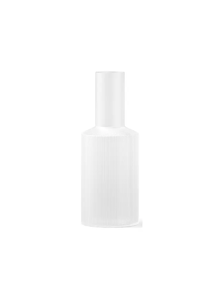 FERM LIVING | Karaffe RIPPLE 1l Frosted  | weiss