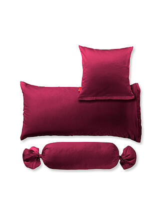 FLEURESSE | Satin Kissenbezug Royal Uni 2x 40x40cm Bordeaux