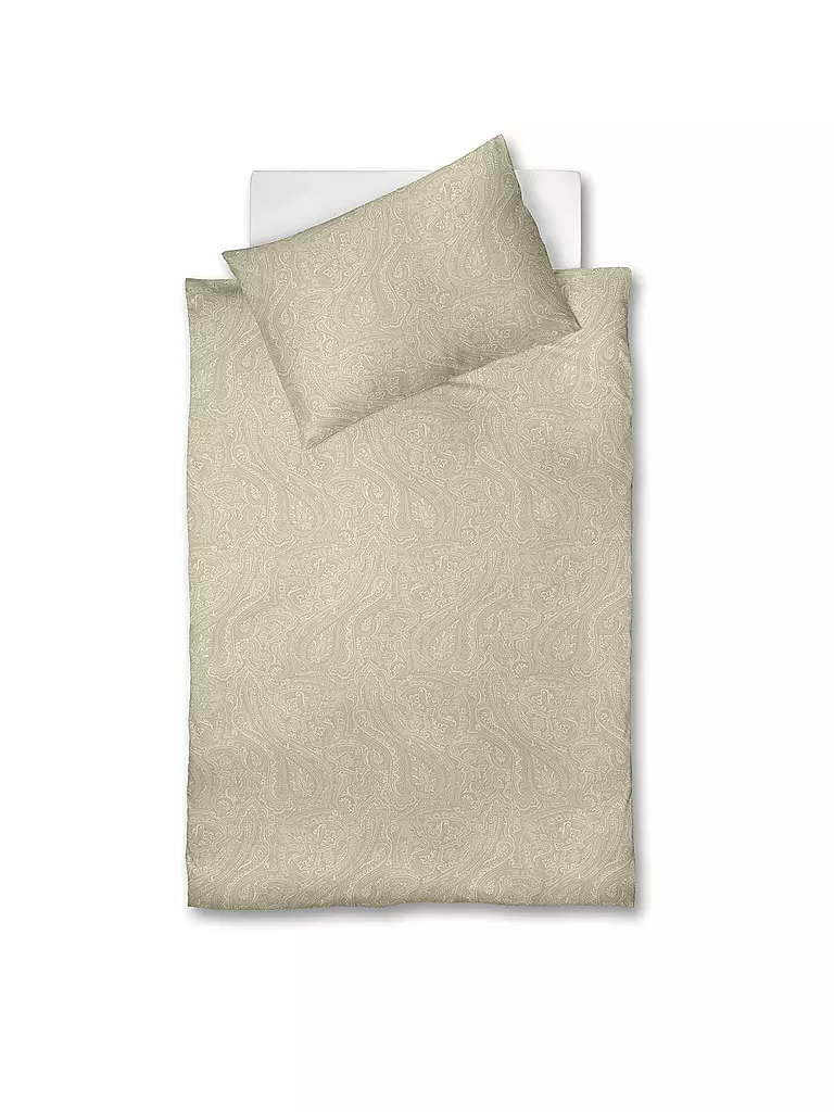 FLEURESSE | Flanell Bettwäsche 70x90cm/140x200cm LECH Almond | creme