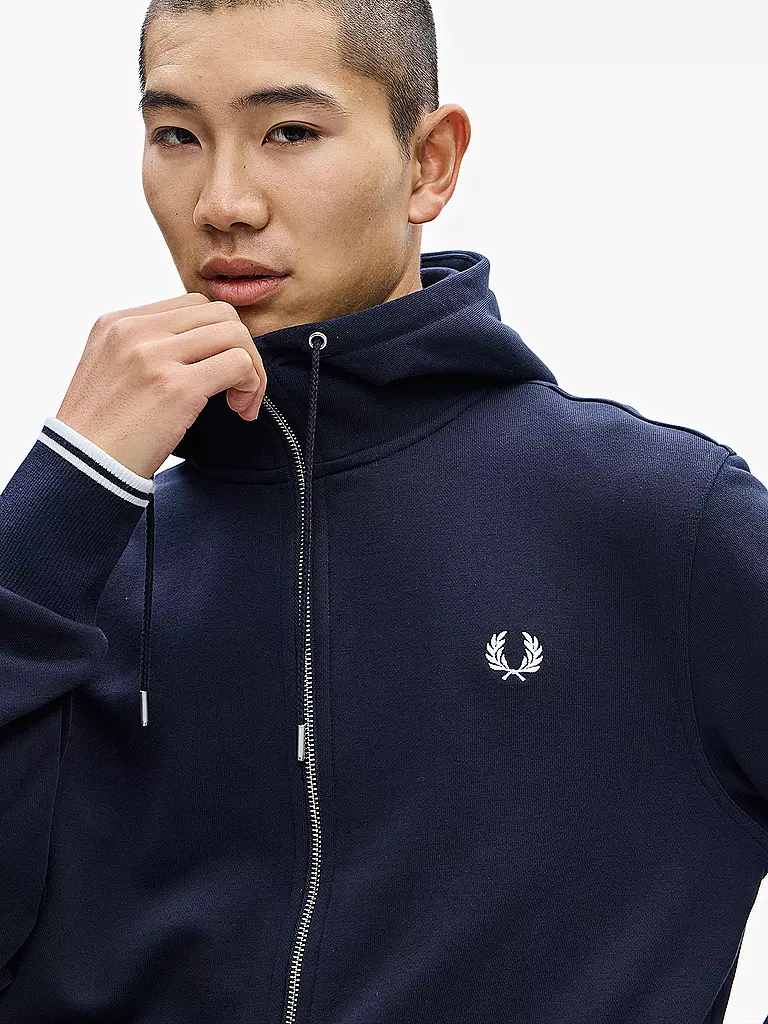 FRED PERRY | Sweatjacke  | blau