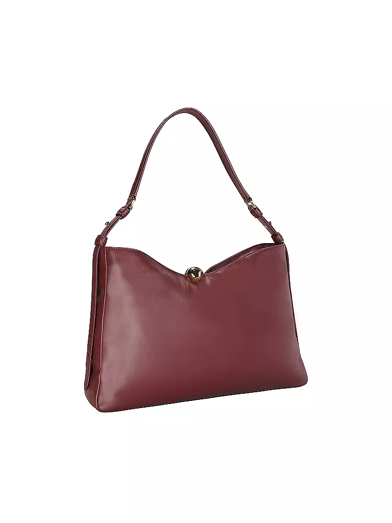 FURLA | Ledertasche - Schultertasche SFERA SOFT Large | dunkelrot