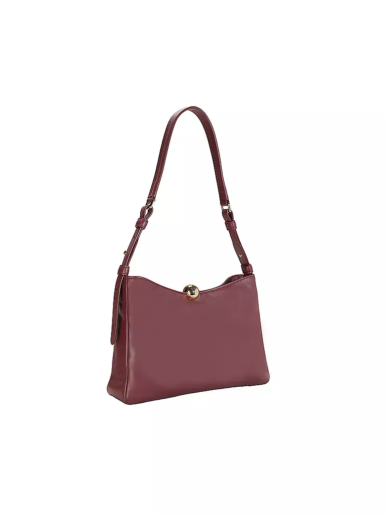 FURLA | Ledertasche - Schultertasche SFERA SOFT Medium | dunkelrot