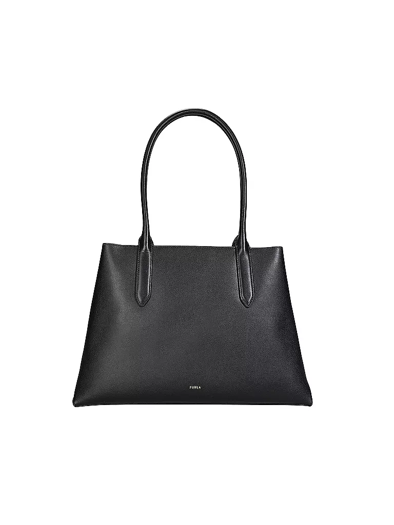 FURLA | Ledertasche - Shopper MERIDIANA Large  | schwarz