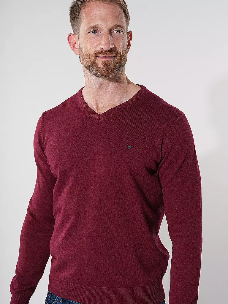 FYNCH HATTON | Pullover | dunkelrot