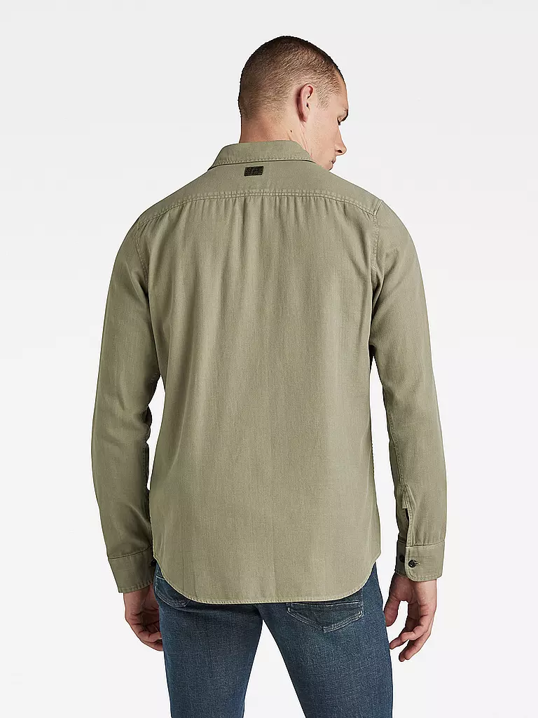 G-STAR RAW | Hemd Slim Fit  | olive