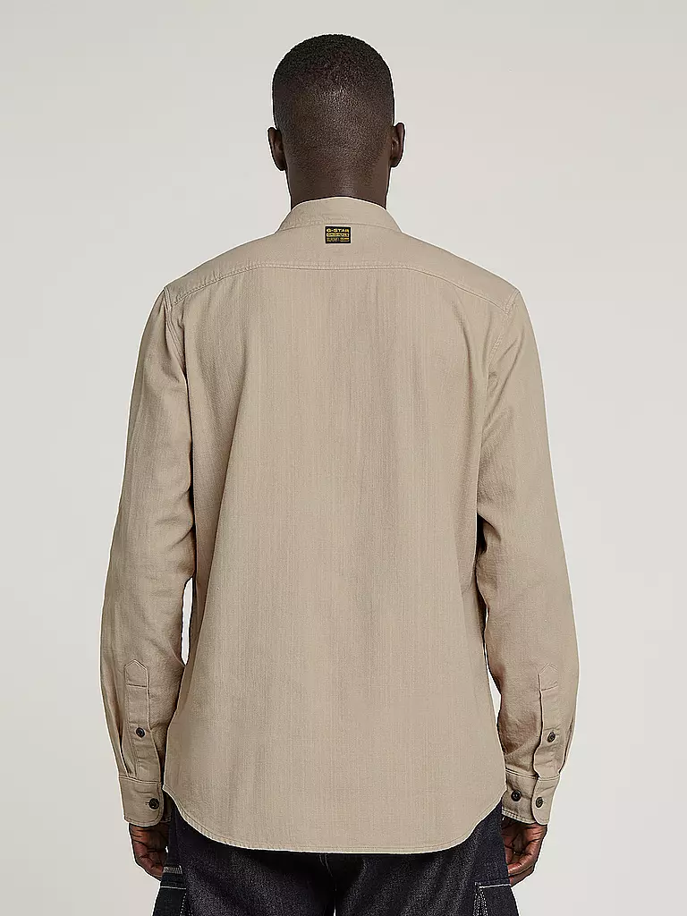 G-STAR RAW | Hemd Slim Fit  | beige