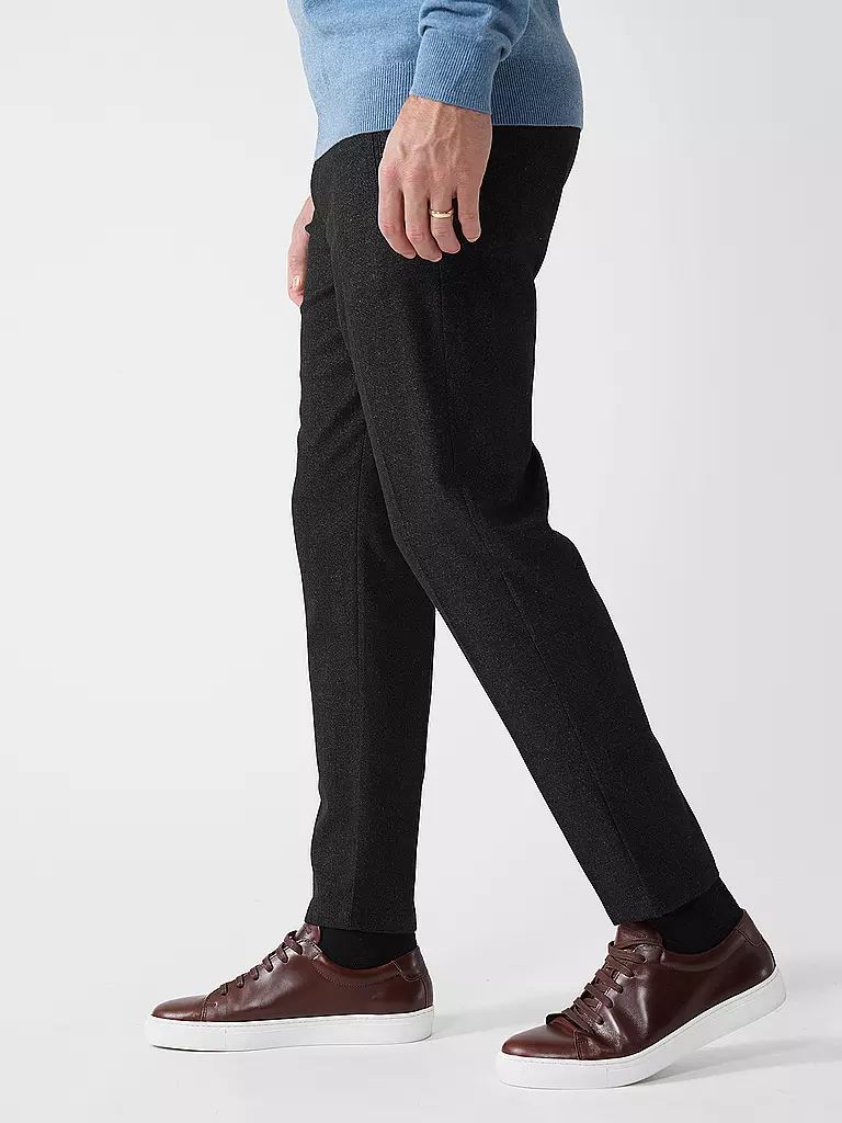 GABBA | Chino MONZA SHAFI WOOL | schwarz