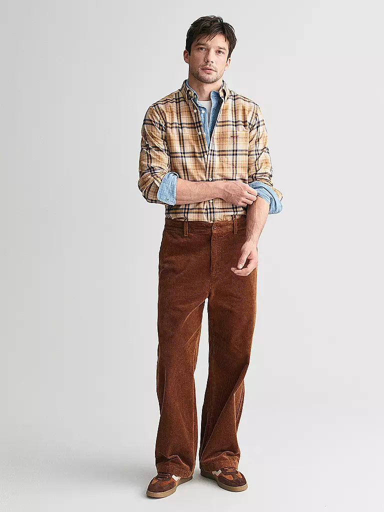 GANT | Flanellhemd  | senf