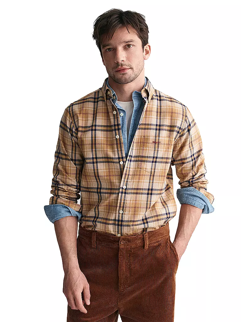 GANT | Flanellhemd | senf