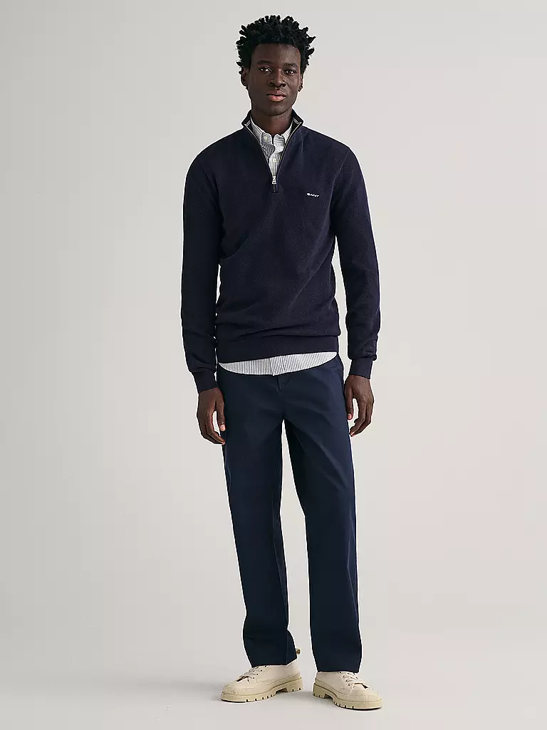 GANT | Troyer Pullover | dunkelblau