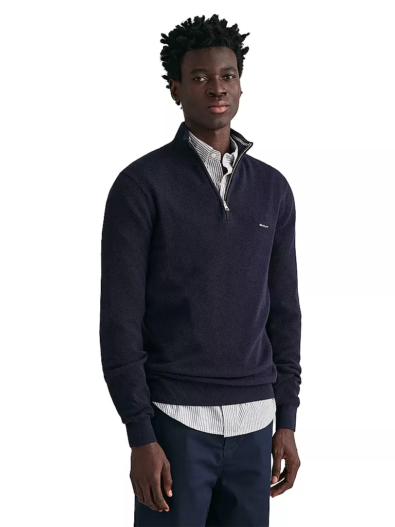 GANT | Troyer Pullover | dunkelblau