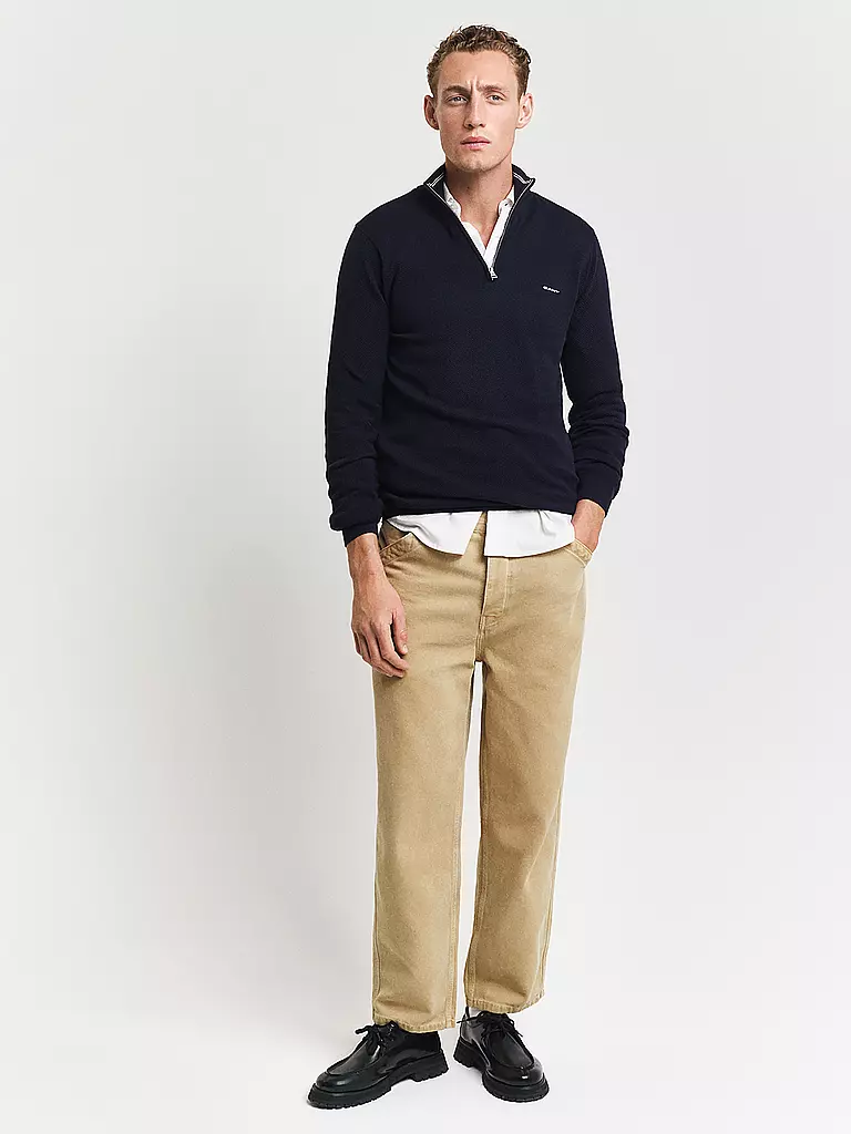 GANT | Troyer Pullover | dunkelblau