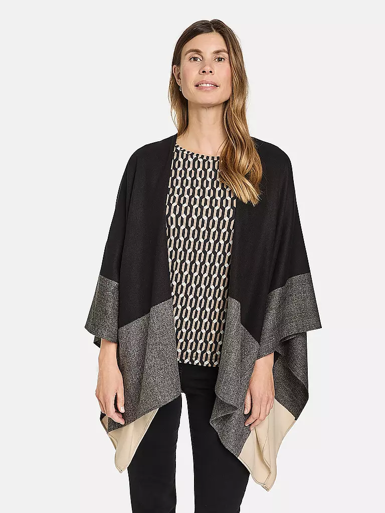 GERRY WEBER | Poncho - Cape | schwarz