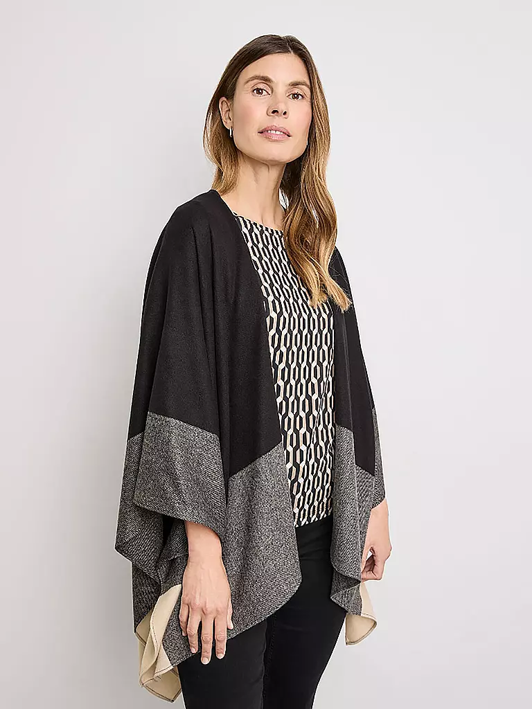 GERRY WEBER | Poncho - Cape | schwarz