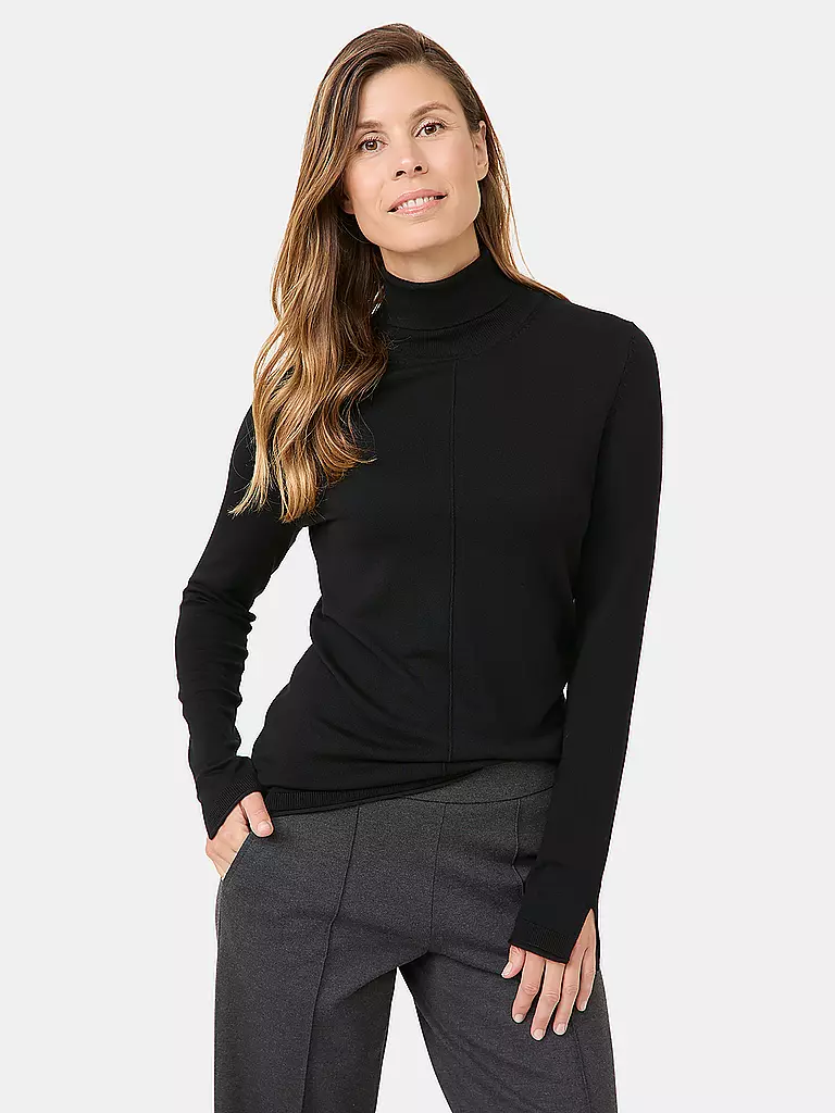 GERRY WEBER | Rollkragenpullover | schwarz