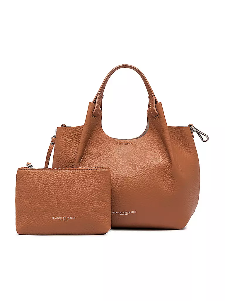 GIANNI CHIARINI | Ledertasche - Hobo Bag DUA  | camel