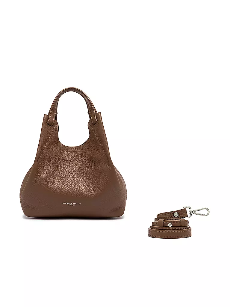 GIANNI CHIARINI | Ledertasche - Hobo Bag DUA  | braun