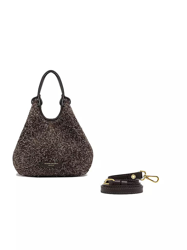 GIANNI CHIARINI | Ledertasche - Hobo Bag DUA  | braun