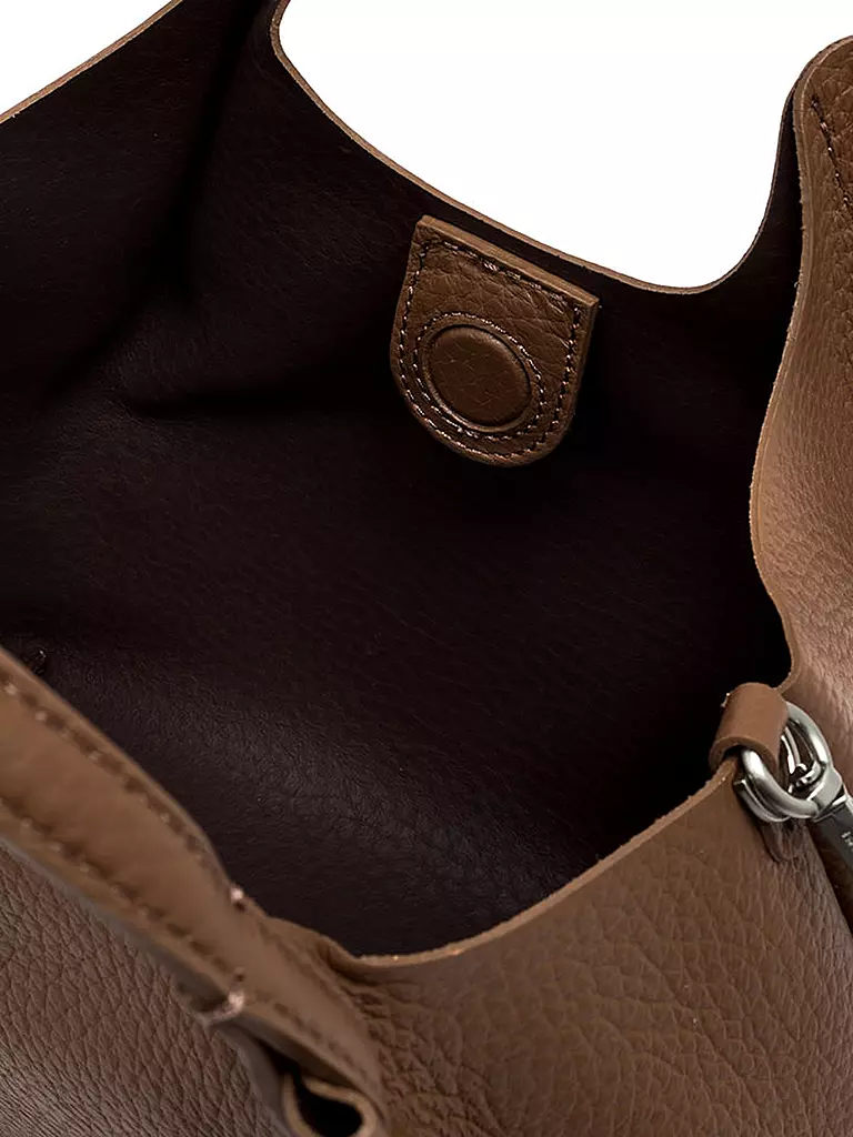 GIANNI CHIARINI | Ledertasche - Hobo Bag DUA  | braun