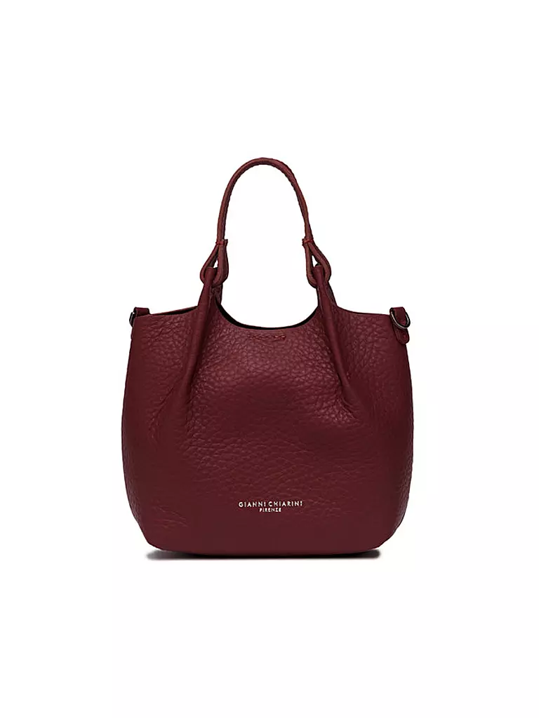 GIANNI CHIARINI | Ledertasche - Hobo Bag DUA Small | dunkelrot