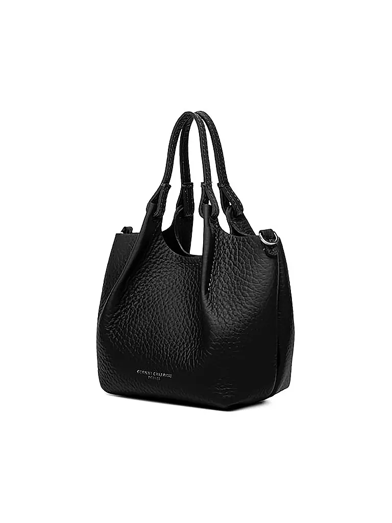 GIANNI CHIARINI | Ledertasche - Hobo Bag DUA Small | schwarz