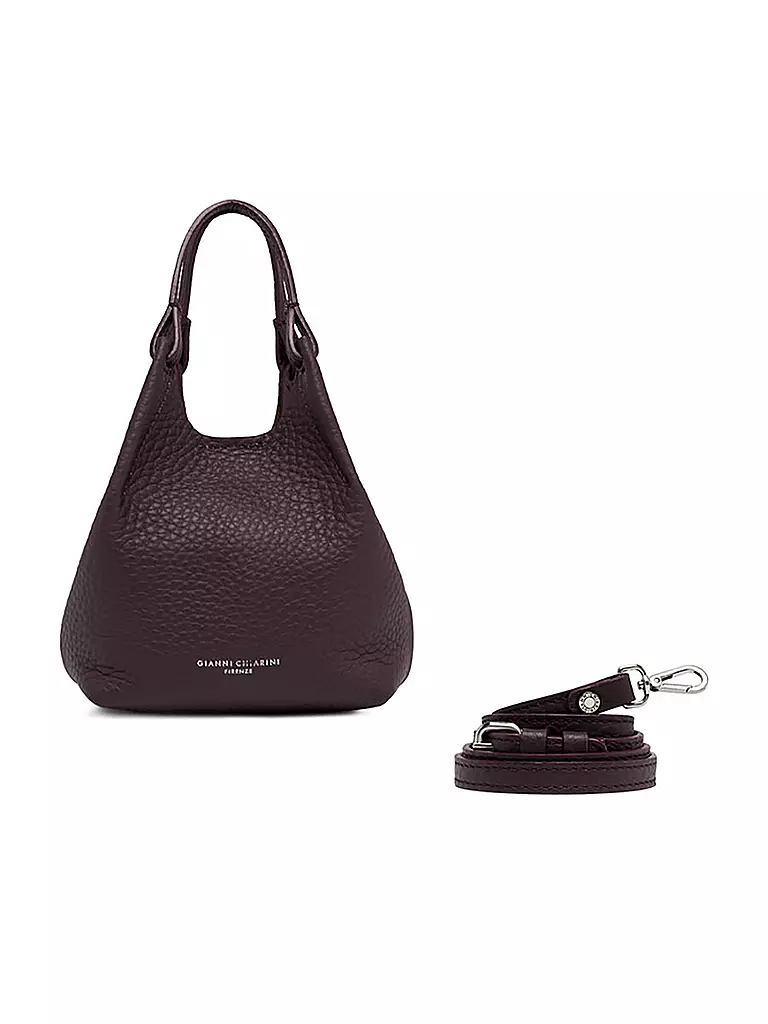 GIANNI CHIARINI | Ledertasche - Hobo Bag DUA Small | dunkelrot