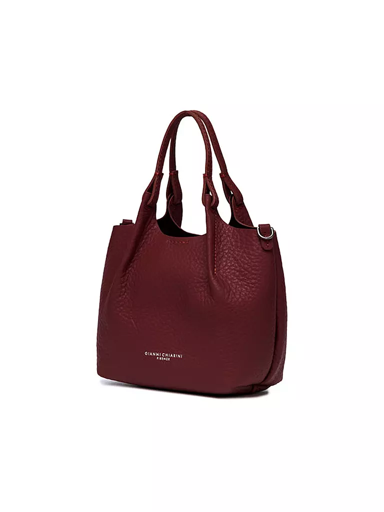 GIANNI CHIARINI | Ledertasche - Hobo Bag DUA Small | dunkelrot