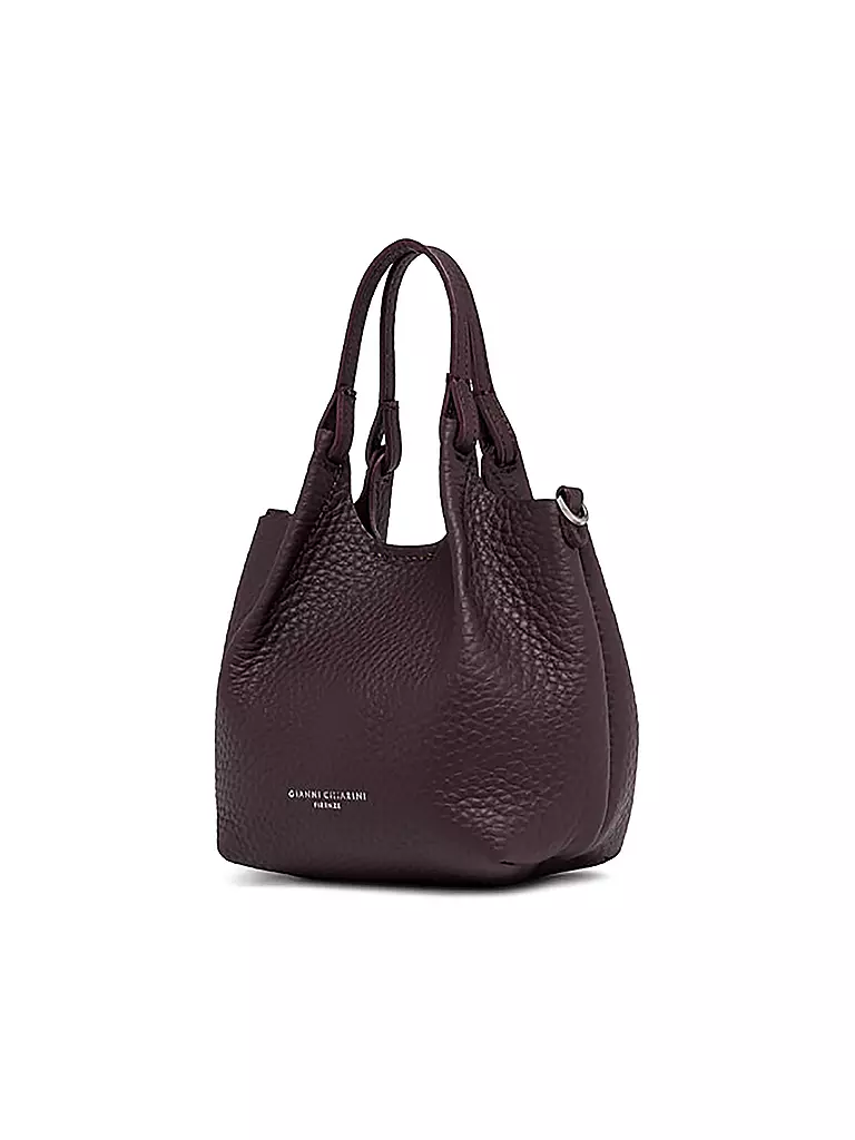 GIANNI CHIARINI | Ledertasche - Hobo Bag DUA Small | dunkelrot