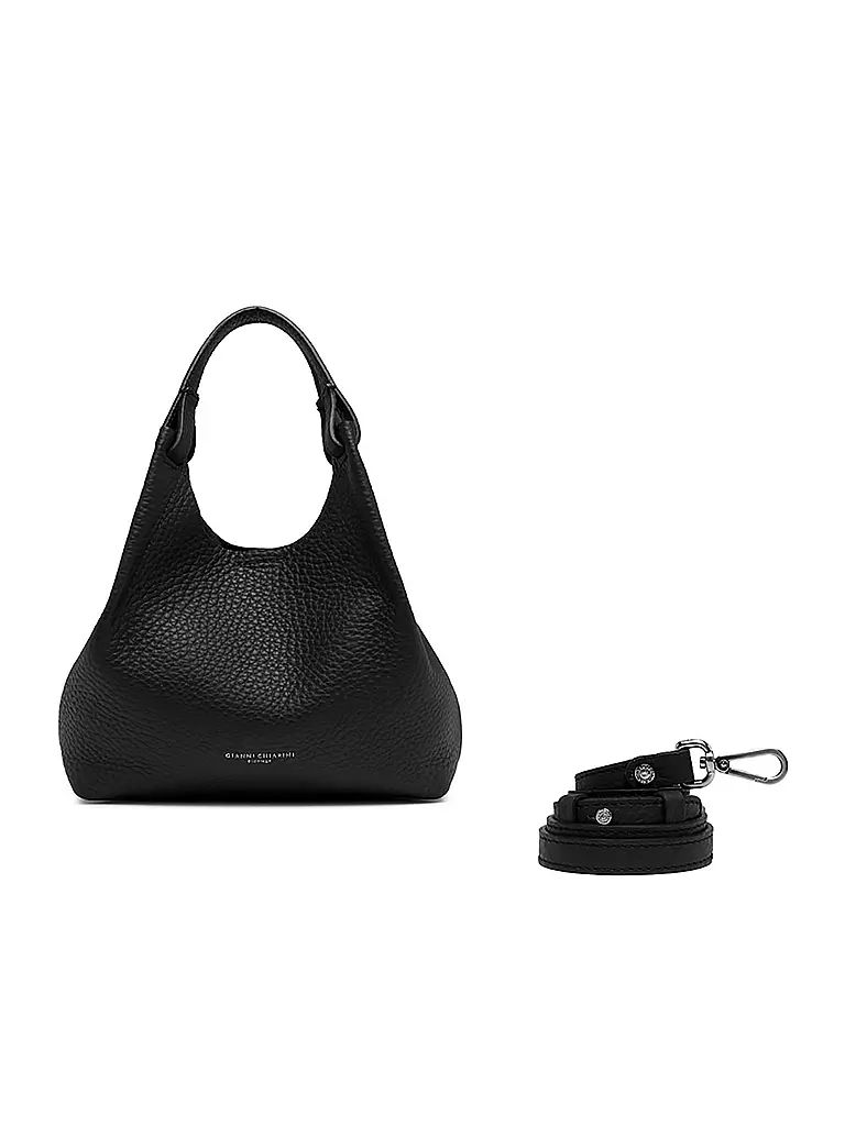 GIANNI CHIARINI | Ledertasche - Hobo Bag DUA | hellgrau