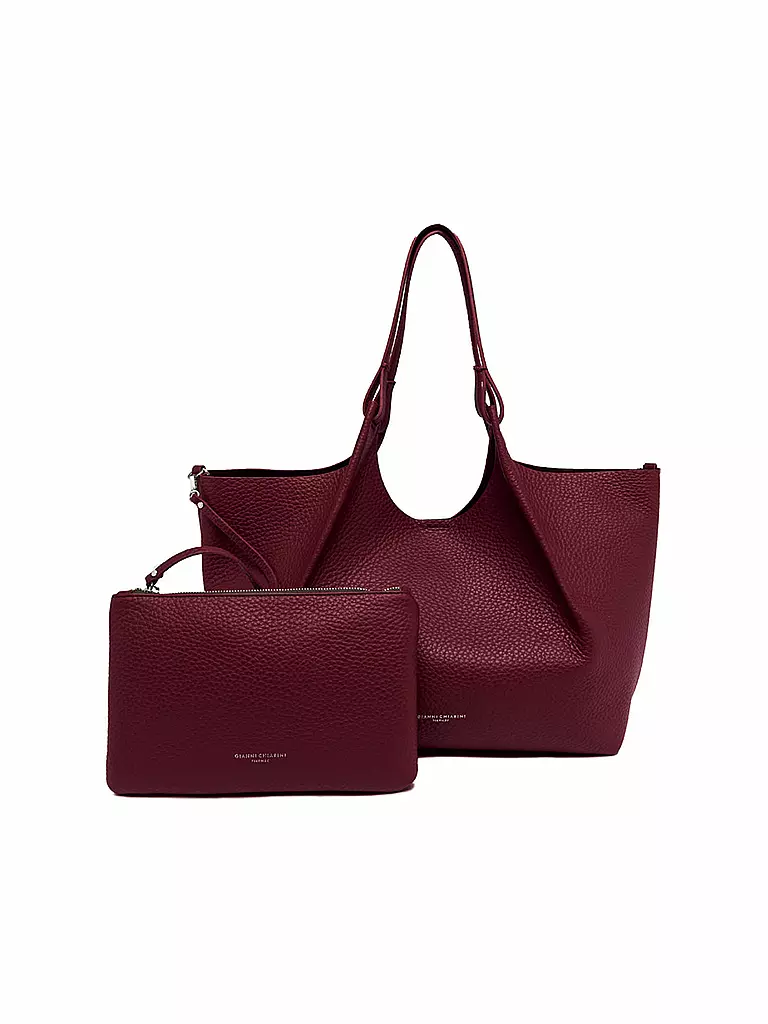 GIANNI CHIARINI | Ledertasche - Hobo Bag DUA | silber