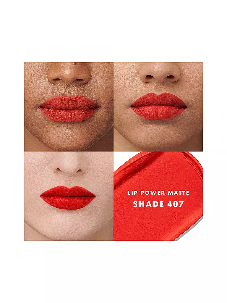 GIORGIO ARMANI COSMETICS | Lippenstift - Lip Power Matte (407) | dunkelrot