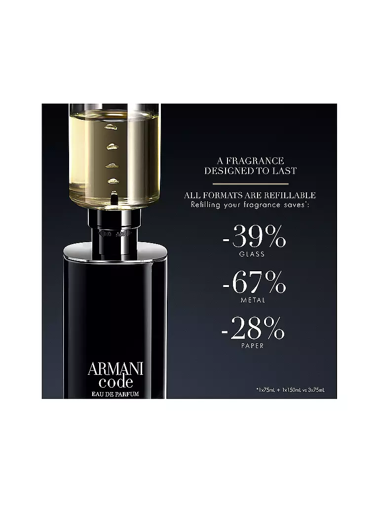 GIORGIO ARMANI | Code Eau de Parfum 50ml Nachfüllbar | keine Farbe