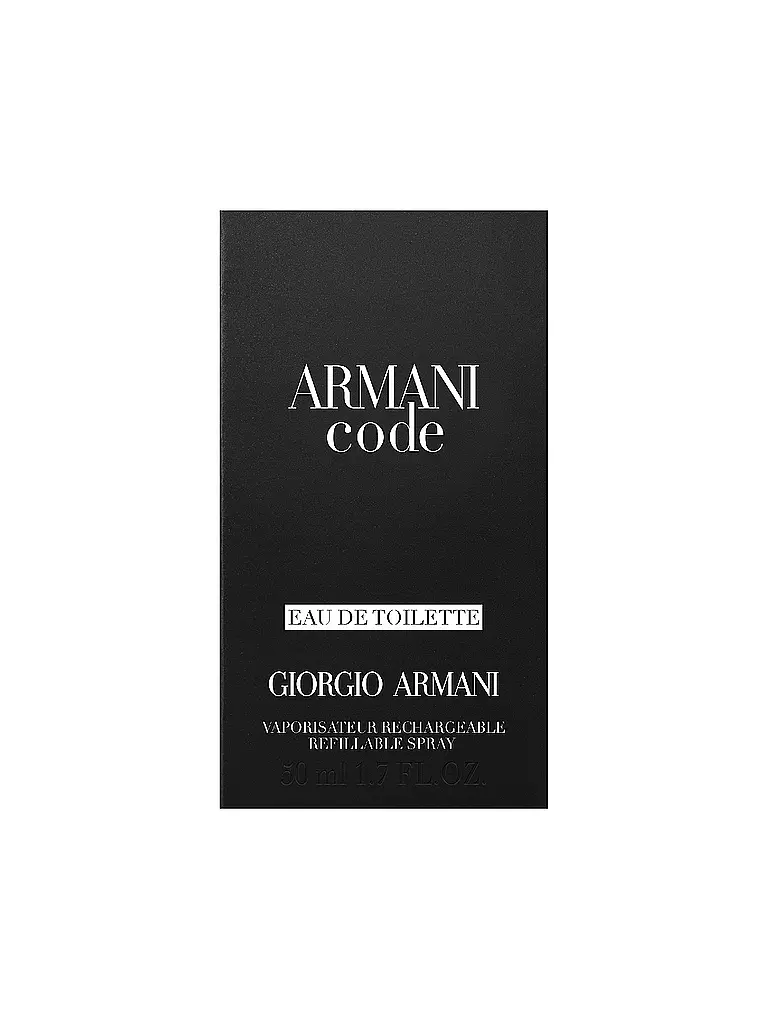 GIORGIO ARMANI | Code Eau de Toilette 75ml Nachfüllbar | keine Farbe