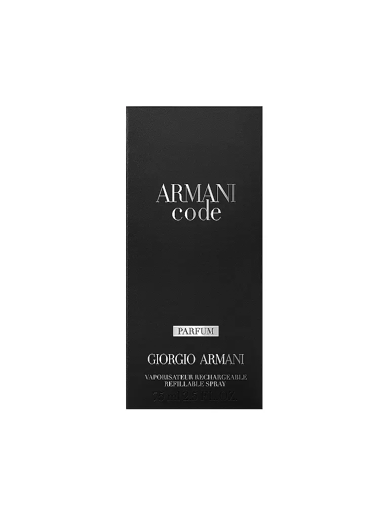 GIORGIO ARMANI | Code Parfum 75 ml Nachfüllbar | keine Farbe