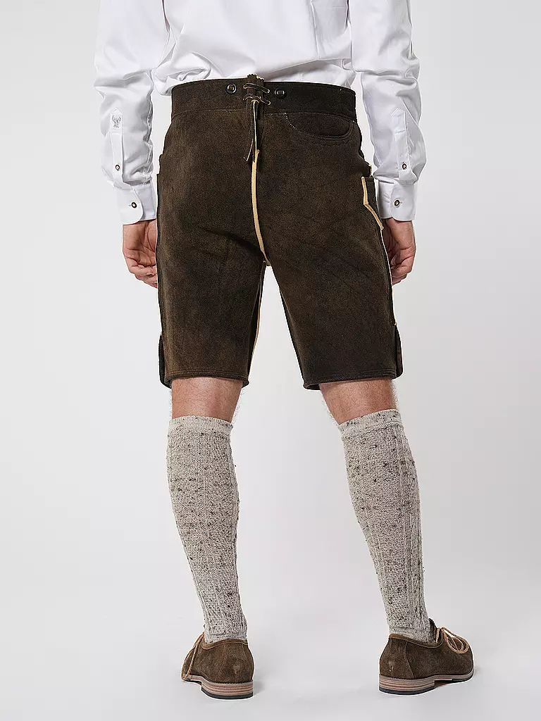 GOTTSEIDANK | Lederhose  | braun