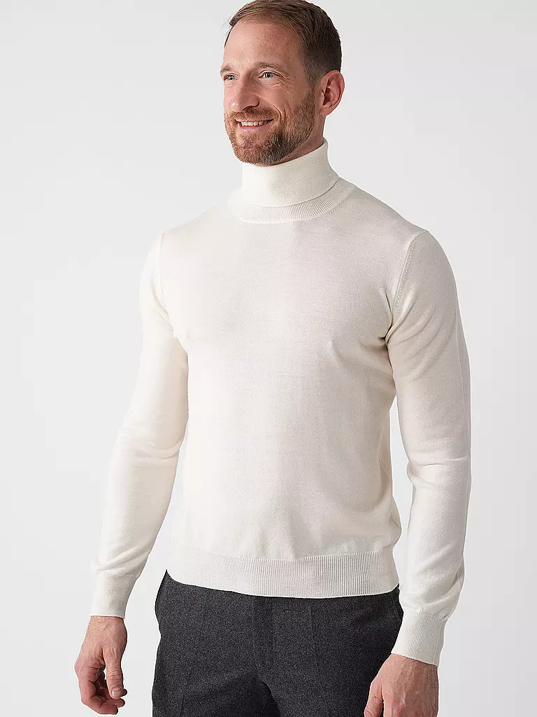 GRAN SASSO | Rollkragenpullover | creme