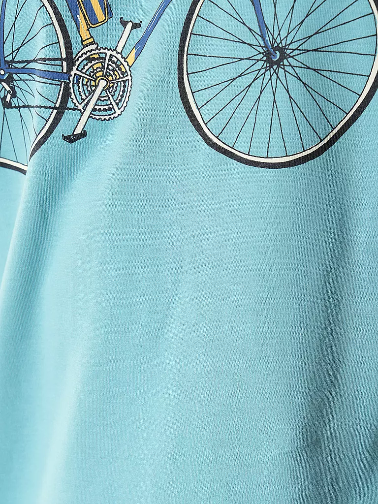 GREENBOMB | T-Shirt GUIDE BIKE KNUT | blau