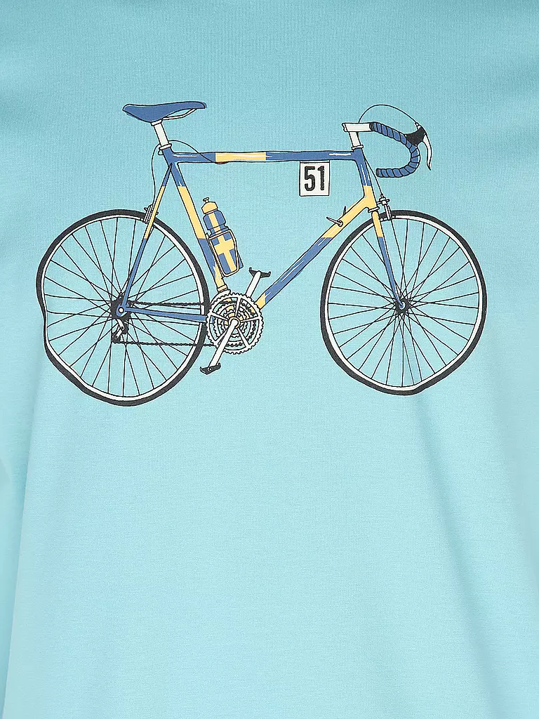 GREENBOMB | T-Shirt GUIDE BIKE KNUT | blau